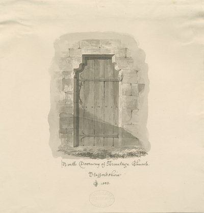 Armitage Kirche - Nordportal von John Chessell Buckler