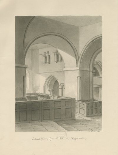 Forton - Aqualate Hall: Gravur, undatiert [1653-1686] von John Chessell Buckler
