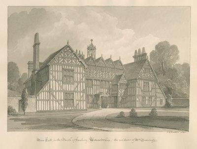 Worcestershire - Hanbury - Meer Hall von John Chessell Buckler