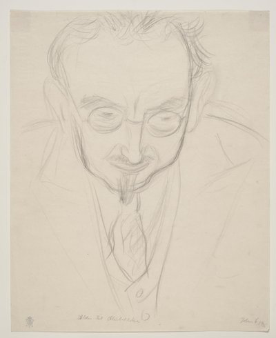 Der Geograph, Professor G. Hatt. Brustbild en face. von John Christensen