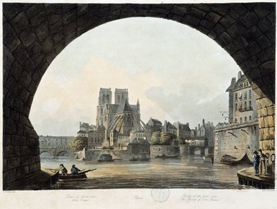 Paris: Notre Dame - in „Paris vu par J.C. Mats“, ed. Miller, London von John Claude Nattes