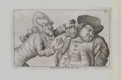 Zwei Männer dramatisieren eine Ungerechtigkeit des Tages von John Collier