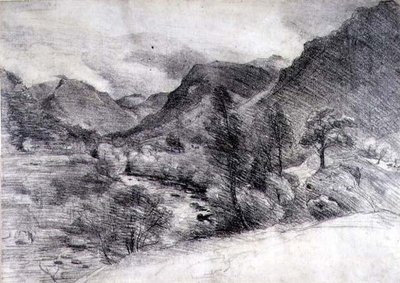 Borrowdale, Morgen, ca. 1806 von John Constable