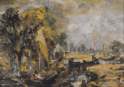 Dedham-Schleuse, ca. 1819 von John Constable