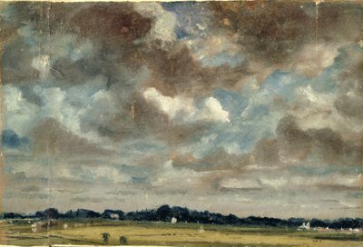Weitläufige Landschaft mit grauen Wolken von John Constable