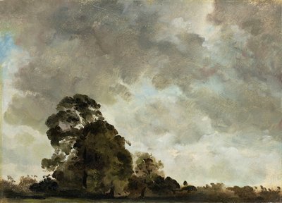 Landschaft in Hampstead, Baum und Sturmwolken, ca. 1821 von John Constable