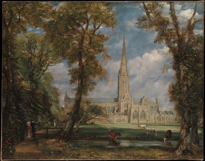 Kathedrale von Salisbury vom Bischofsgarten aus von John Constable