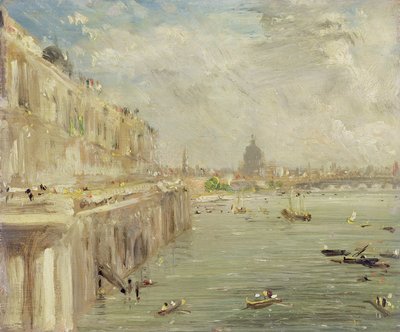 Blick auf die Terrasse des Somerset House und St. Paul