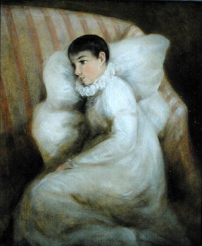 Junges Mädchen ruht auf einem Sofa von John Constable
