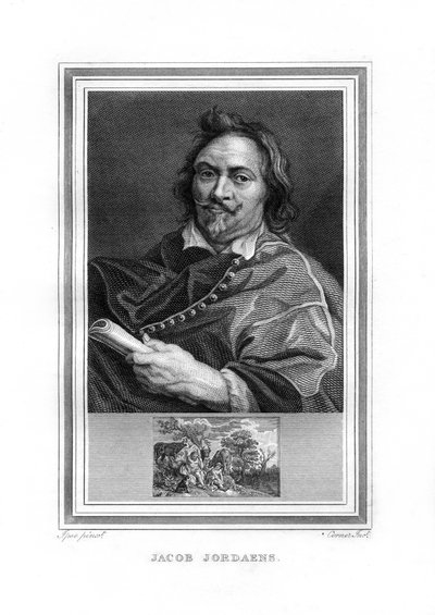 Jacob Jordaens, flämischer Barockmaler, 1825 von John Corner