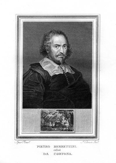 Pietro da Cortona, italienischer Barockmaler, 1825 von John Corner