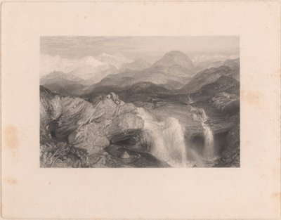 Wasserfälle in der Nähe der Quelle des Jumna von John Cousen