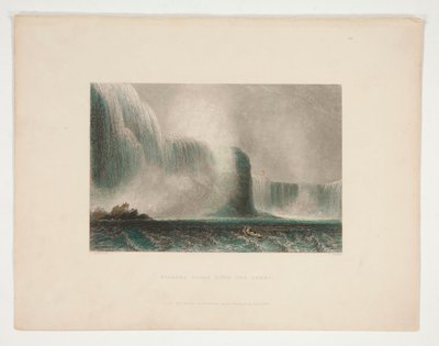 Niagarafälle von der Fähre, Illustration für Nathaniel Parker Willis von John Cousen