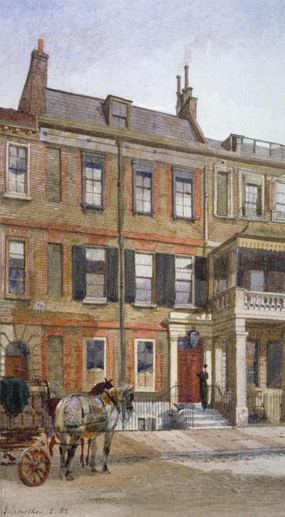 Ansicht von Nr. 24 Cheyne Row, Chelsea, London, 1882 von John Crowther