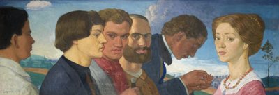 Einige spätere Primitive und Madame Tisceron, 1912 von John Currie