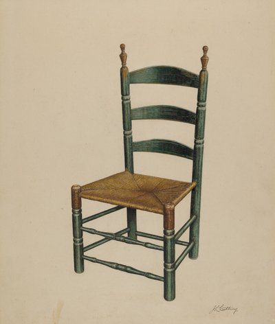 Leiterstuhl, ca. 1939 von John Cutting