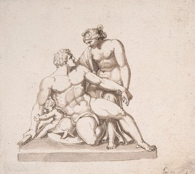 Studie einer Skulpturengruppe: Mars, Venus und Amor von John Deare