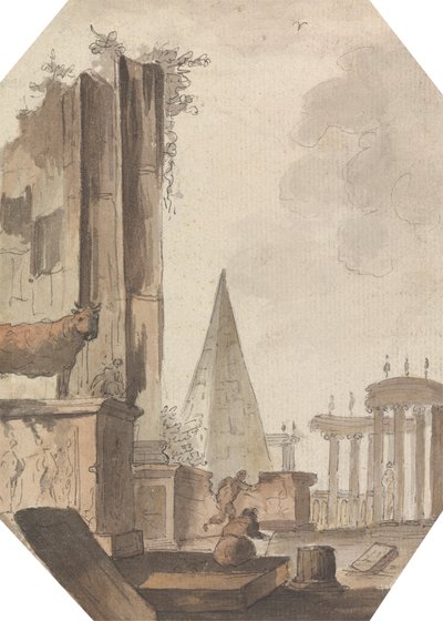 Entwurf für eine Wanddekoration von John Devoto