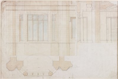 Entwurf für ein Fenster in Holme Eden von John Dobson