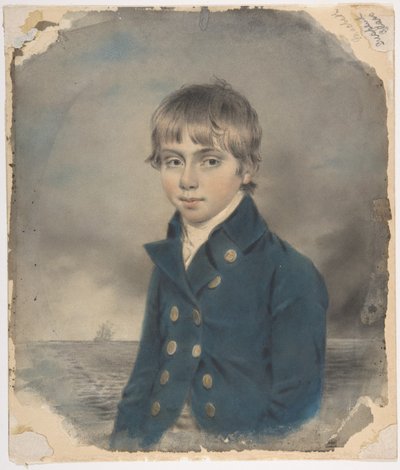 Memento-Porträt eines jungen Seekadetten von John Downman
