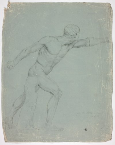 Der Borghese-Gladiator von der Statue in Rom von John Downman