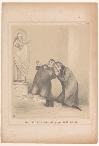 Karikatur mit Premierminister Robert Peel und Daniel O