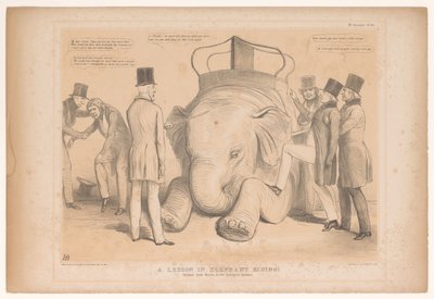 Karikatur über die Ernennung von Henry Hardinge zum Gouverneur von Indien von John Doyle
