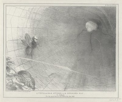 Talleyrand als eine Spinne in seinem Netz, 1832 von John Doyle