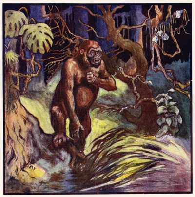 Vor uns stand ein riesiger Gorilla von John Edwin Noble
