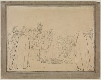 Aeneas zeigt den Körper von Pallas aus Vergils Aeneis, 1843 von John Everett Millais
