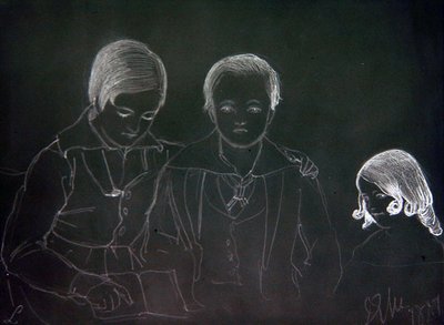 Harry und Arthur Reid Lempriere und Emily Lempriere von John Everett Millais