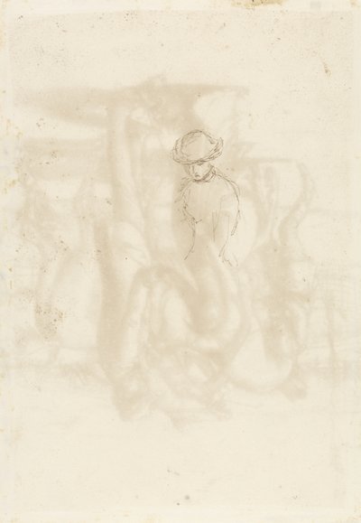 Abgelehnt, Verso: Skizze einer Frau von John Everett Millais