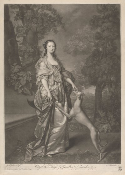 Elizabeth, Herzogin von Hamilton von John Faber the younger