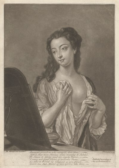 Dame mit Glas von John Faber the younger
