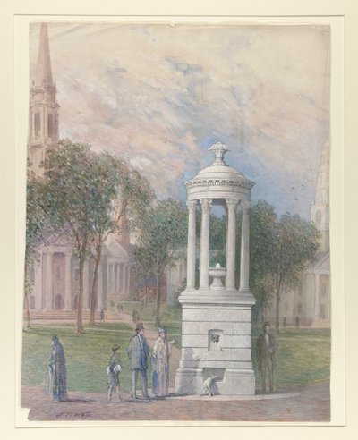 Bennett-Brunnen auf dem New Haven Green von John Ferguson Weir