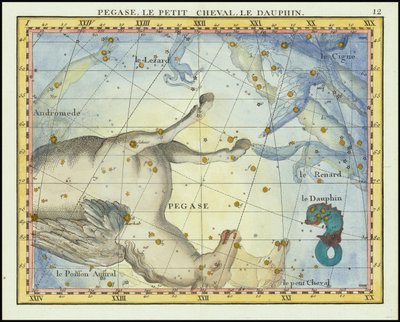 Pegasus, Fische und Füllen (1776 - John Flamsteed) von John Flamsteed