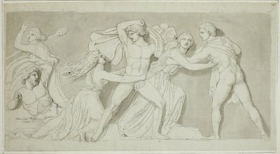 Amphion und Zethus Befreien ihre Mutter Antiope von der Wut von Dirce und Lycus von John Flaxman