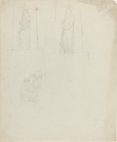 Entwürfe für ein Denkmal (recto und verso) von John Flaxman