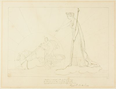Juno befiehlt der Sonne unterzugehen von John Flaxman