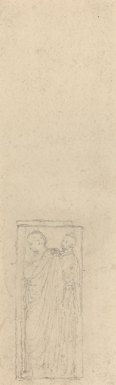 Relief mit zwei verhüllten Figuren von John Flaxman