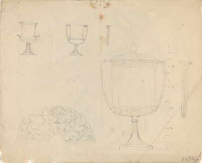Blatt mit Studien (recto und verso) von John Flaxman