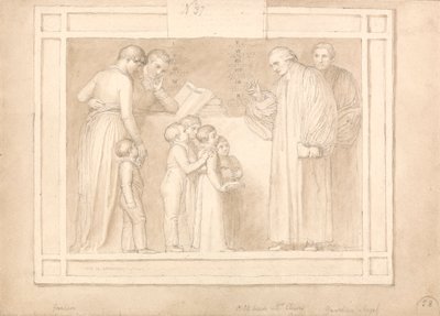 Studie für ein Denkmal für den Reverend John Clowes von John Flaxman