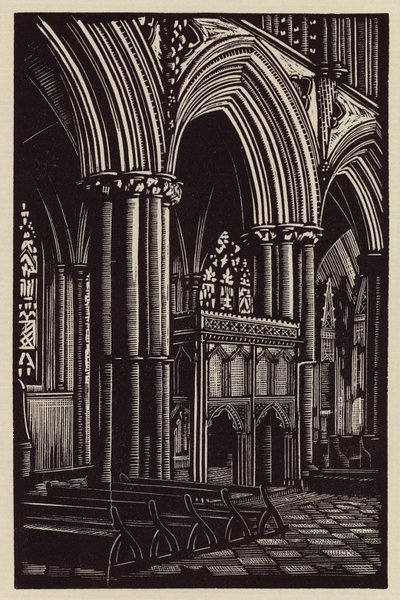 Ely Cathedral: Im Presbyterium von John Frederick Greenwood