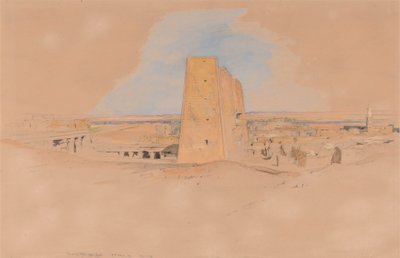 Tempel von Edfou, Oberägypten von John Frederick Lewis