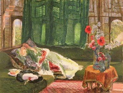 Die Siesta, ca. 1876 von John Frederick Lewis