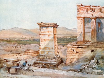 Athen. Das Monument von Agrippa und die Pinakothek von John Fulleylove