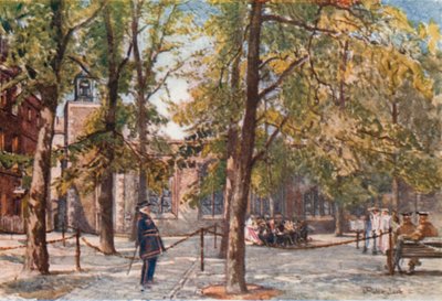 Hinrichtungsstätte innerhalb des Geheges des Towers von John Fulleylove