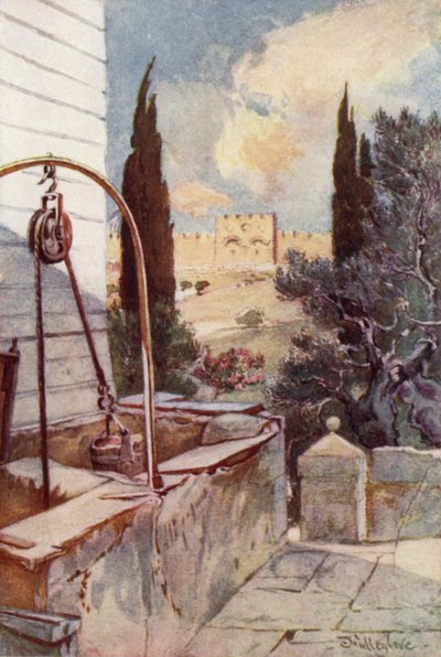 Das Goldene Tor, vom Garten Gethsemane aus gesehen von John Fulleylove