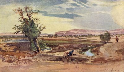 Der Bach, der aus der Quelle von Elisha fließt von John Fulleylove