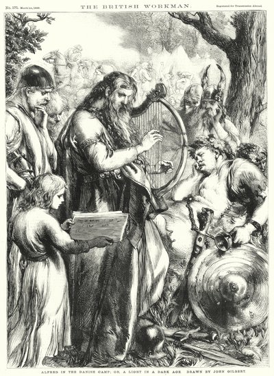 Alfred im dänischen Lager; oder, ein Licht in einem dunklen Zeitalter von John Gilbert